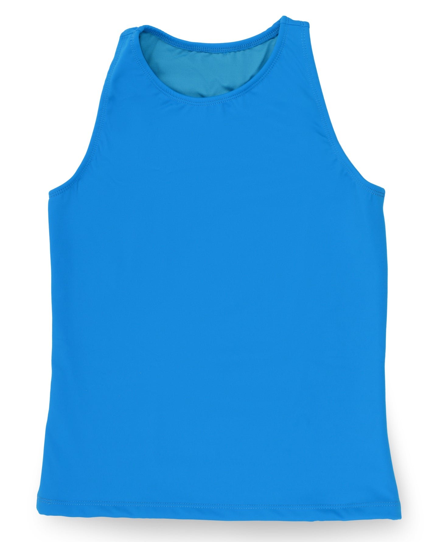 Outplay-full coverage swim top Flatsea-outplay-blue-front view