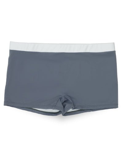 Outplay grey gender neutral swimwear Tomboier swim shorts front view