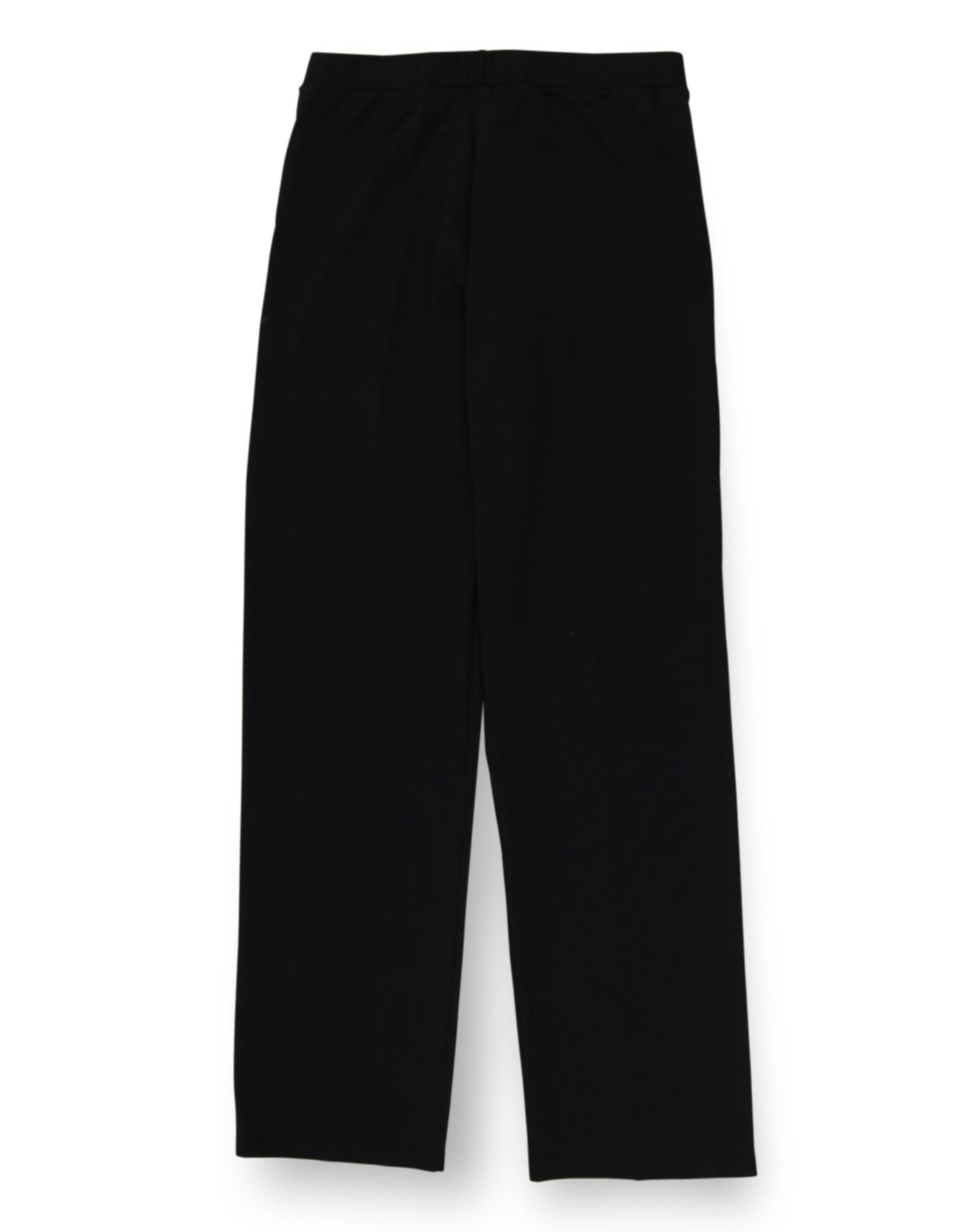 Outplay Tux on the Beach gender neutral  sweatpants in black with white side leg stripe - back flat view