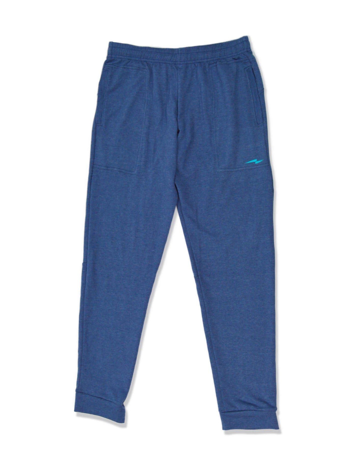 Outplay_ Manastara blue branded gender neutral jogger pants front 