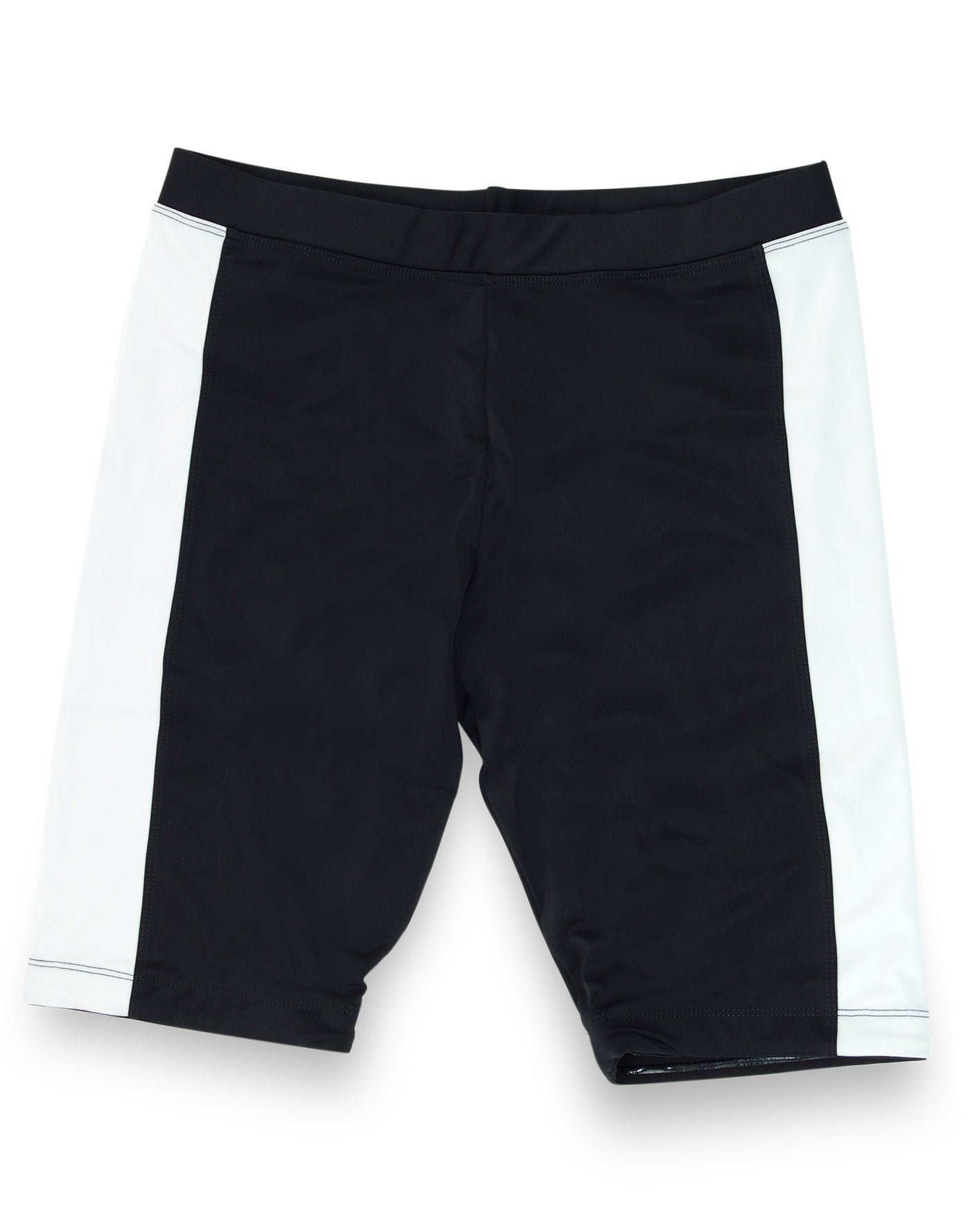 Outplay-medina-black-white-gender neutral swim jammer shorts front