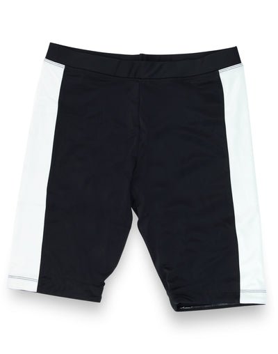 Outplay-medina-black-white-gender neutral swim jammer shorts front