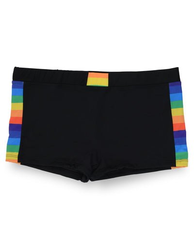 Outplay Rainbow Flag gender neutral Boi swim shorts  front view